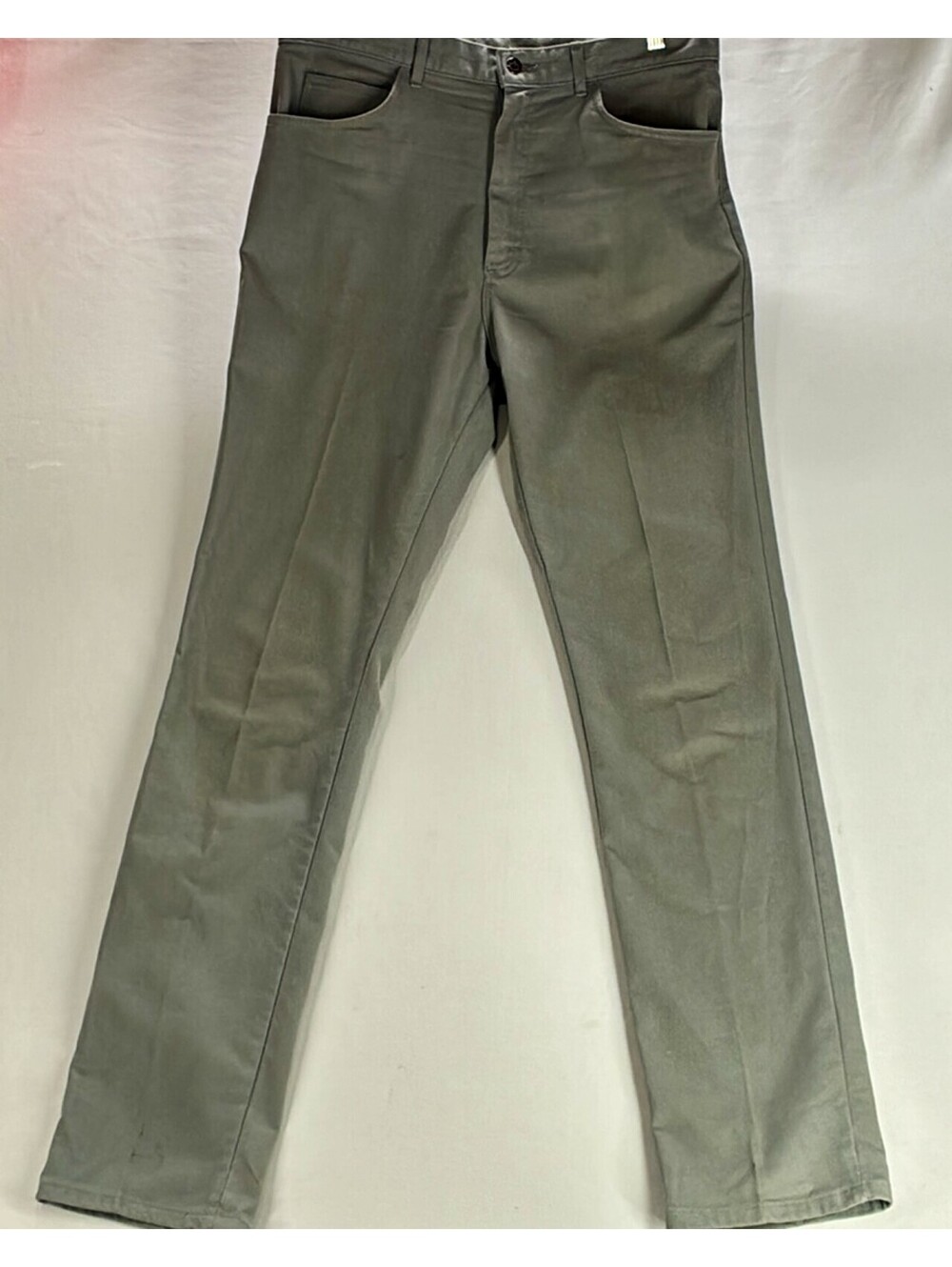 70s 80s Lee Riders Green Pants Straight Leg Workwear Faded